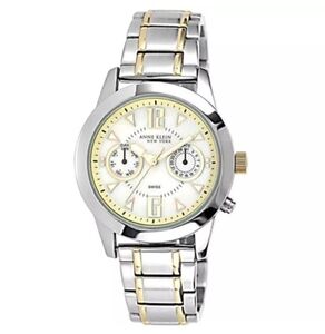 Anne Klein Two Tone Stainless Steel MOP Dial Swiss Women's Watch